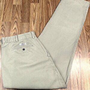 38x32 POLO RALPH LAUREN REGULAR FIT PANTS 100% COTTON KHAKI Sz 38W x 32L